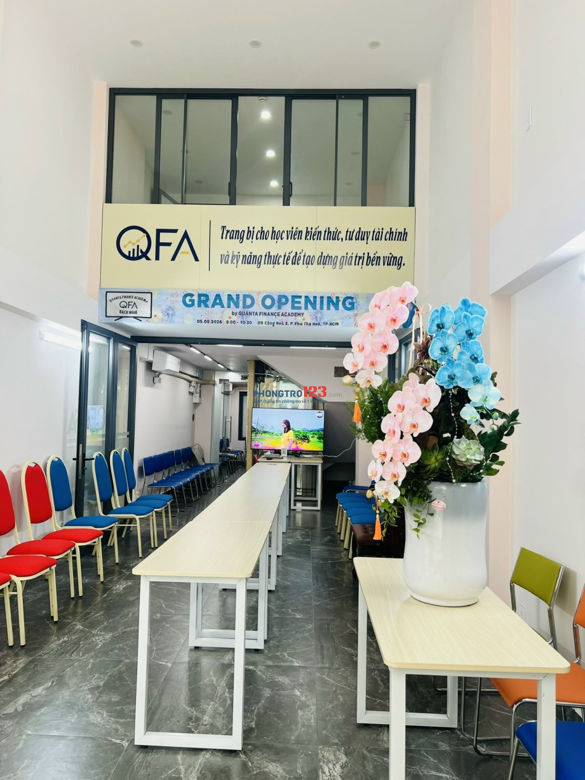 Cho thuê phòng học/văn phòng 20-30m2 ngay quận Tân Phú, Tân Bình mới giá ưu đãi