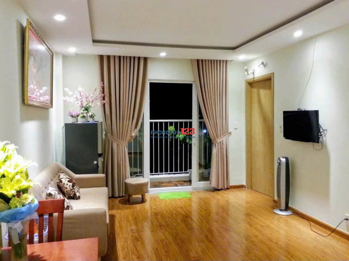 Chung cư Screc, Trường Sa, Q3: 2p ngủ, 80m2, full NT, 13,5triệu