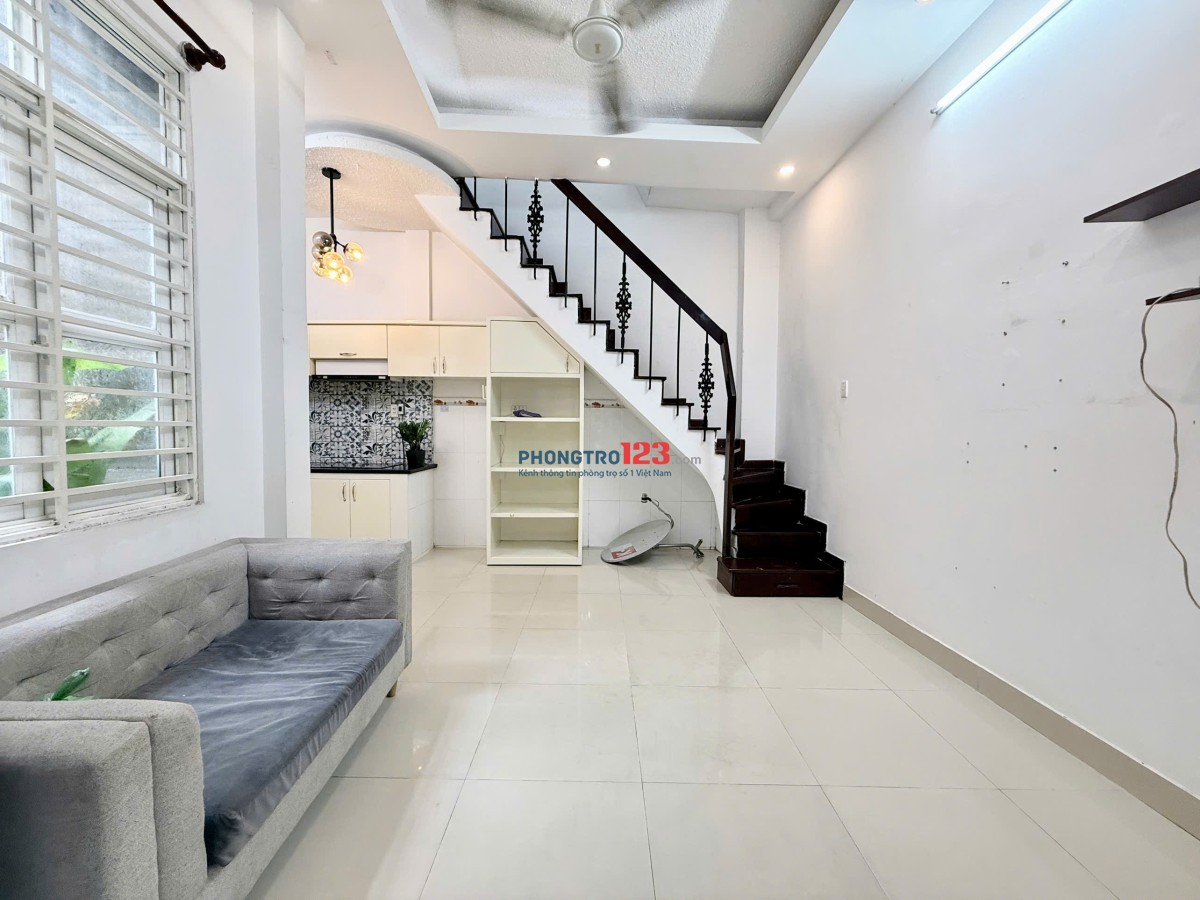 Hẻm Nguyễn Phúc Chu căn 1 trệt 2 lầu, 3 phòng ngủ giá 14tr/tháng