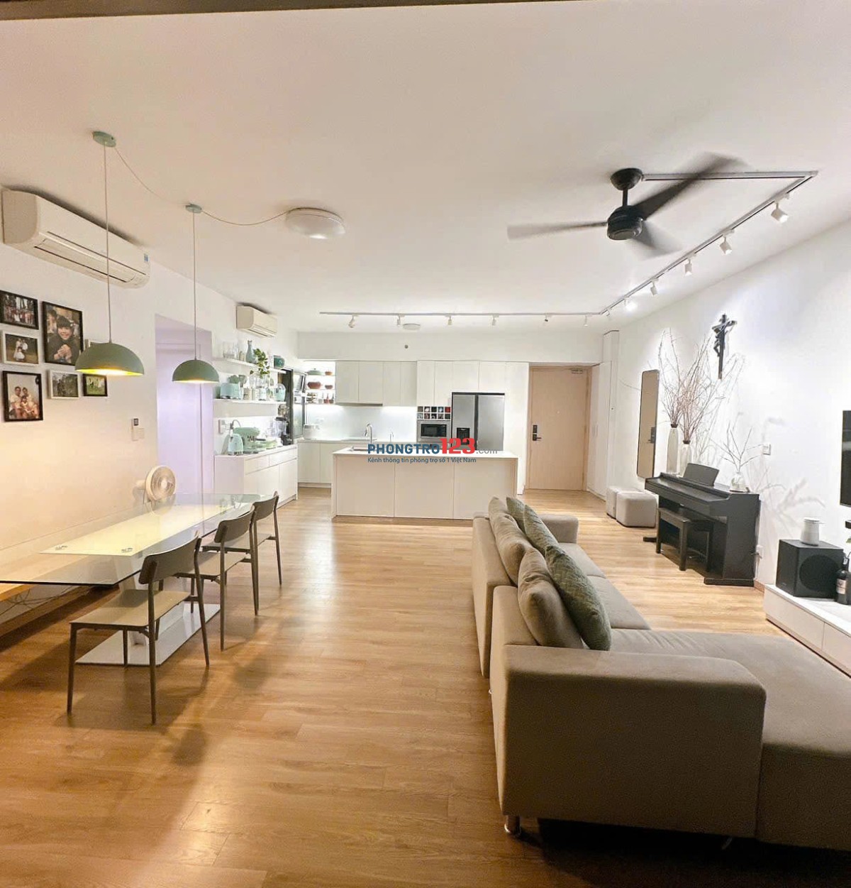 Cộng Hòa Garden-Căn hộ 96m2- 3p ngủ, NTCC, giá 18triệu/tháng.