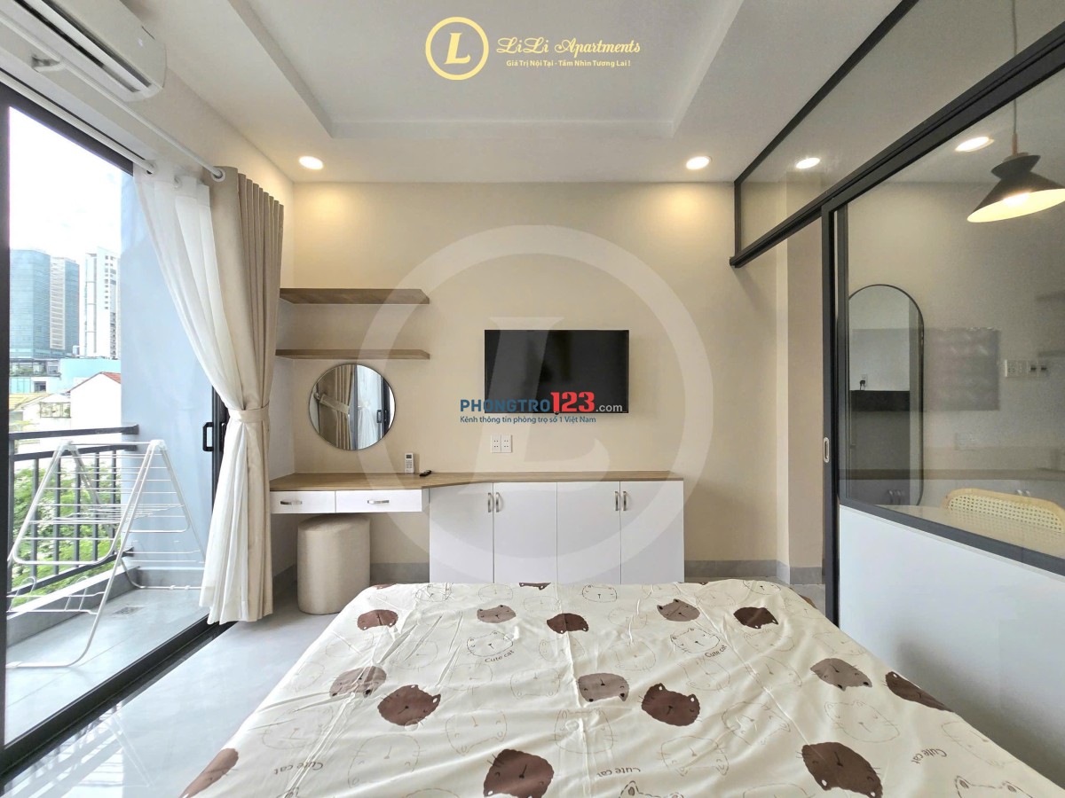  Cho thuê căn hộ 1 phòng ngủ - full nội thất - có ban công - giáp quận 1 - An Phú - Quận 2