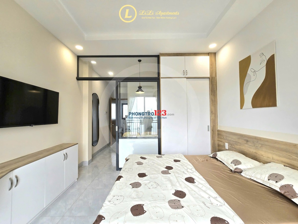  Cho thuê căn hộ 1 phòng ngủ - full nội thất - có ban công - giáp quận 1 - An Phú - Quận 2